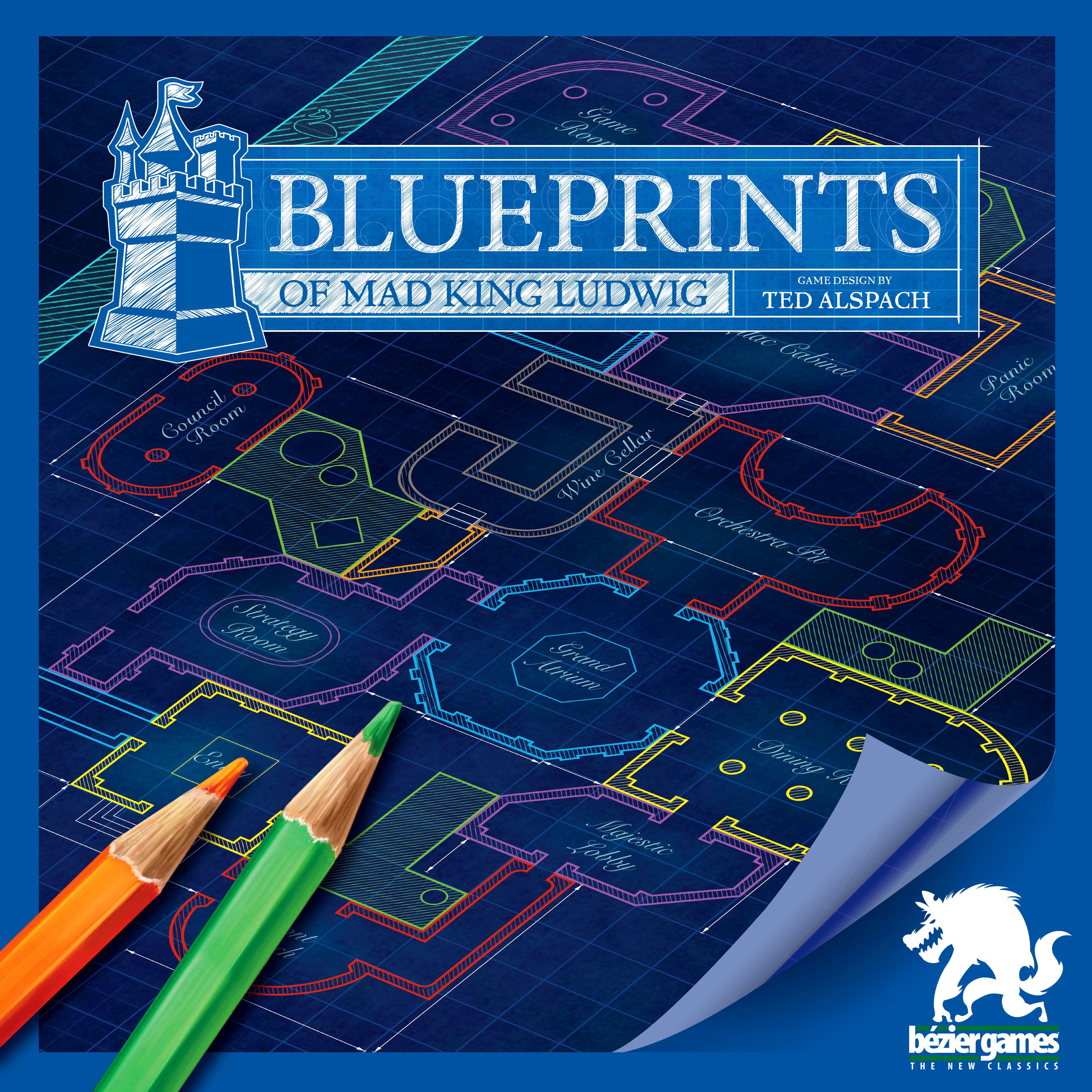 Blueprints of Mad King Ludwig Deluxe Edition Bezier Games